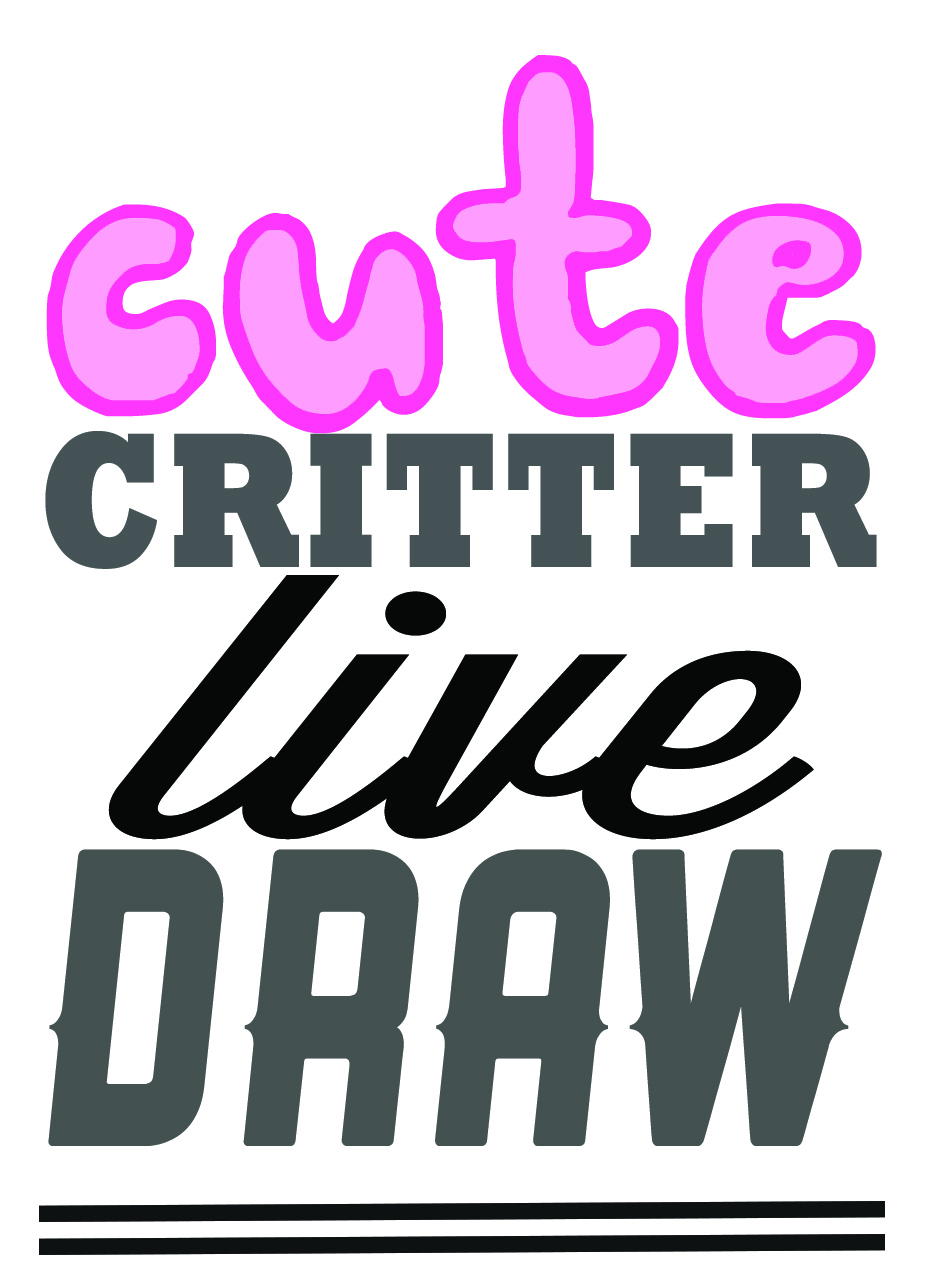 cute critters live draw_LOGO