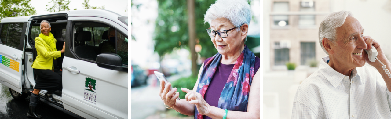 Image of seniors using Transportation Program