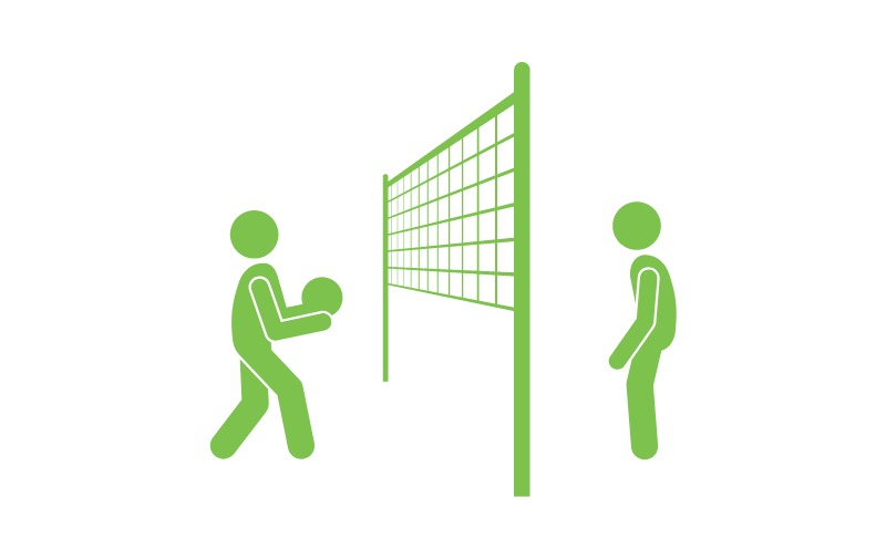 Green Volleyball Icon